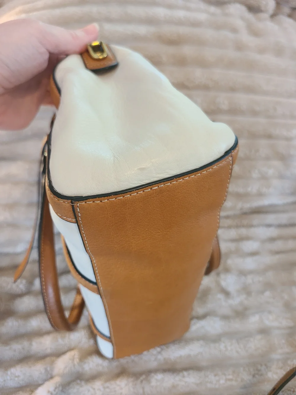 Fossil Kendall Satchel Bag Genuine Leather